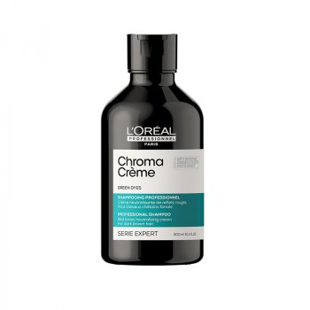 L'OREAL SERIE EXPERT CHROMA CREME SHAMPOO GREEN DYES 300 ml - Shampoo Verde per capelli da marrone scuro a nero