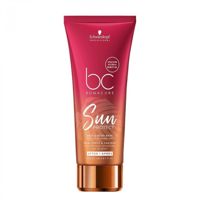SCHWARZKOPF BC SUN PROTECT HAIR & BODY BATH 200 ml / 6.70 Fl.Oz